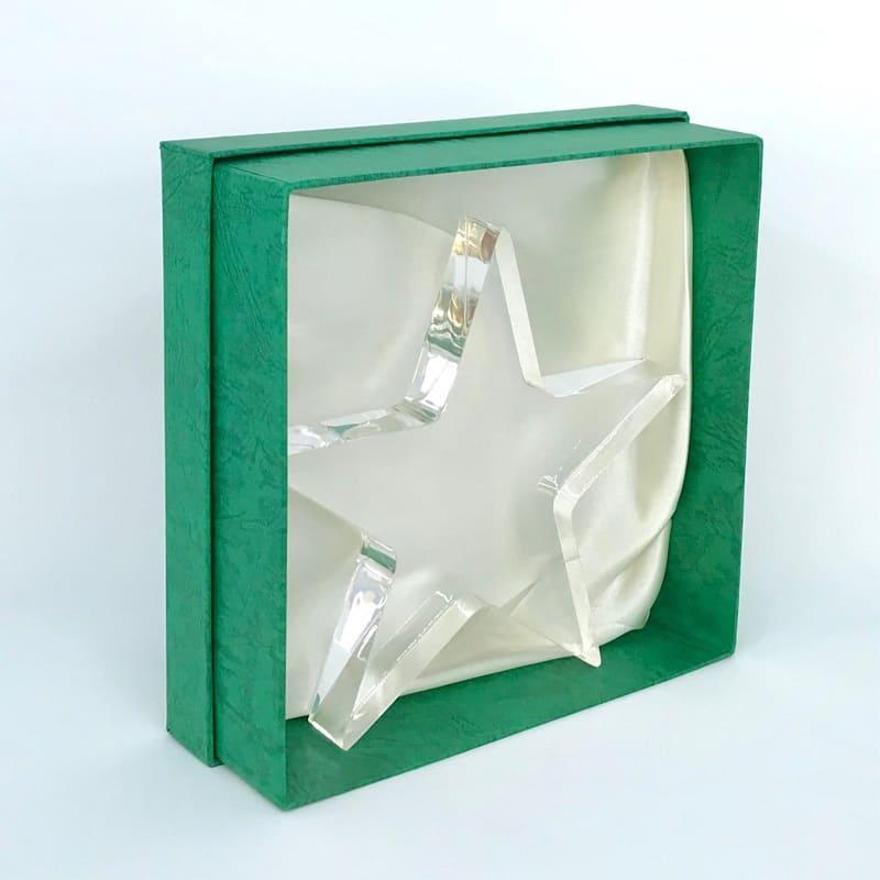 Stern (Acrylglas) mit Gravur